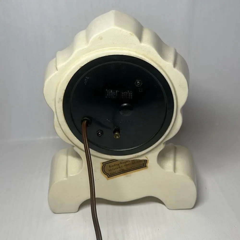 Vintage Bradley-Rogers Stafford China Electric Mantel Clock‎ Beautiful 9